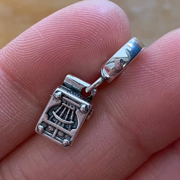 NWOT You are my type Typewriter Dangle Charm w/ Pink Enamel & Sterling Silver - Picture 5 of 10